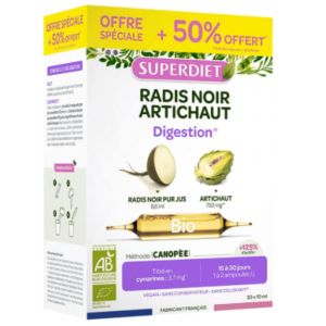 Superdiet - Radis Noir Artichaut digestion - 30x10ml