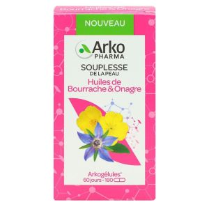 Arkopharma - Huiles de Bourrache et Onagre - 180 gélules