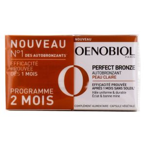 Oenobiol - Perfect bronze peau claire - programme 2 mois - 60 capsules
