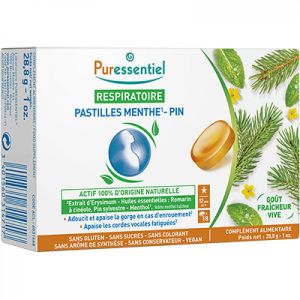 Puressentiel - Respiratoire Pastilles Menthe Pin - 18 pastilles