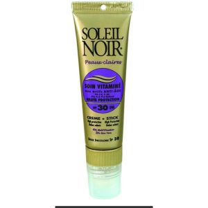 Soleil noir - Soin vitaminé anti-âge SPF30 20ml + Stick SPF30 2g