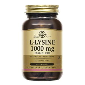 Solgar - L-Lysine 1000mg - 50 comprimés
