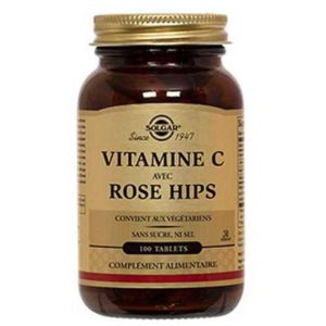 Solgar - Vitamine C avec Rose Hips - 100 tablettes