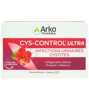 Arkopharma - Cys-Control Ultra Infections Urinaires Cystites - 15 Capsules