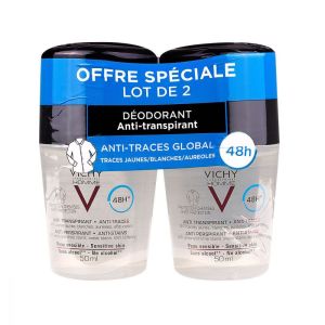 Vichy - Déodorant homme anti-transpirant 48h - 2x50ml