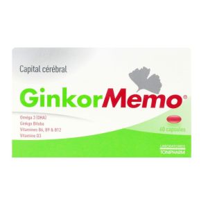 Ginkor Memo capital cérébral - 60 capsules