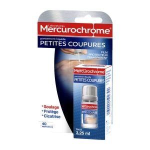 Mercurochrome - Pansement liquide petites coupures - 3,25 ml