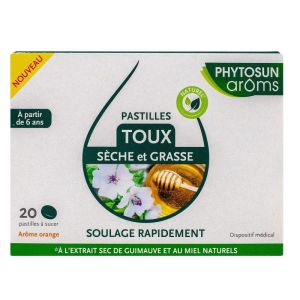 Phytosun - Pastilles toux sèche et grasse - 20 pastilles