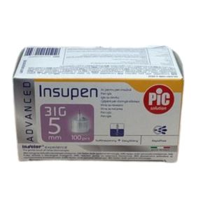 Pic Solution - Insupen -  Advanced - 31G - 5MM - 100 PCS