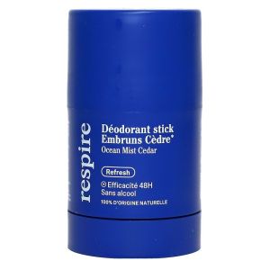 Respire - Déodorant Stick Rechargeable Embruns Cèdre 48 h - 50 g
