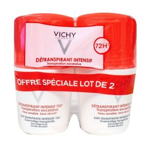 Vichy - Détranspirant 72h transpiration excessive 2x50 ml