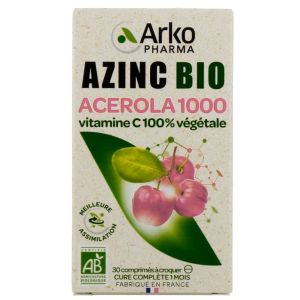 Arkopharma - Azinc Acerola 1000 Vitamine C - 30 comprimés