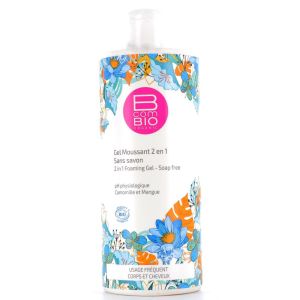 B com Bio - Gel moussant 2 en 1 - 500 ml