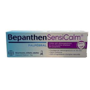 Bepanthen Sensicalm Palpébral - Crème Anti-Démangeaisons Eczéma des Paupières - 15 g