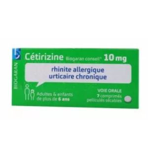 Cétirizine Arrow Conseil 10 mg - 7 comprimés