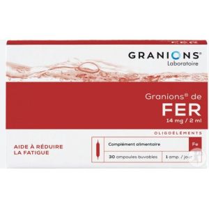 Granions - Fer - 30 ampoules