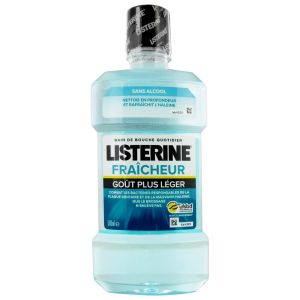 Listerine - Bain de bouche fraîcheur goût plus léger - 500 ml
