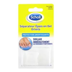 Scholl - Séparateur épais en gel orteils - x 1