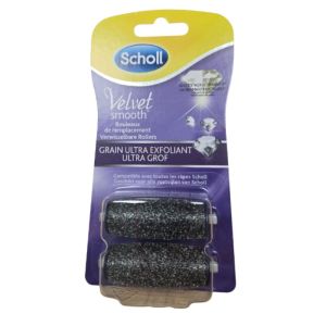 Scholl - Velvet Smooth grains ultra exfoliants - 2 rouleaux