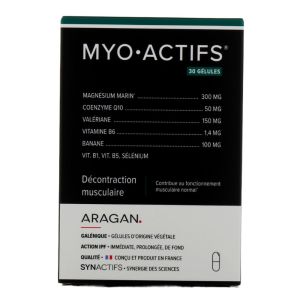 Synactifs - myo actifs décontraction musculaire - 30 gélules