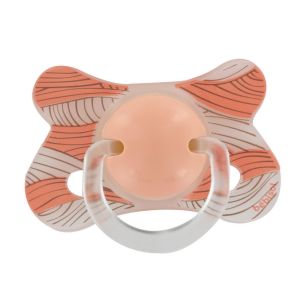 Bébisol - Sucette physiologique petits bébés et prématurés - de 4mois - Corail