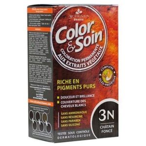 Color & Soin - Coloration permanente - 3N Châtain foncé