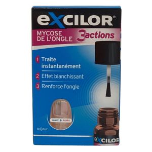 Excilor - Traitement de la mycose de l'ongle 3 actions - 7mL