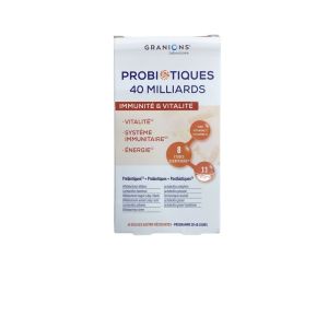 Granions - Probiotiques immunité & vitalité - 40 gélules
