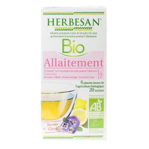 Herbesan - Infusion bio n°7 allaitement - 20 sachets