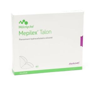 Mepilex - Talon hydrocellulaire siliconé 10 pansements 13x21cm