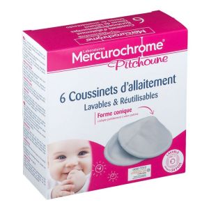 Mercurochrome - Coussinets d'Allaitement - 6 Unités