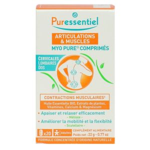 Puressentiel - Myo pure comprimés articulations et muscles - 20 comprimés
