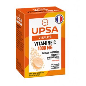 Upsa - Vitamine C 1 000 mg - 20 comprimés effervescents