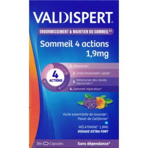 Valdispert - Mélatonine 4 actions - 30 capsules