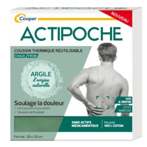 Actipoche - Coussin thermique réutilisable Dos & Ventre - 20 x 30 cm