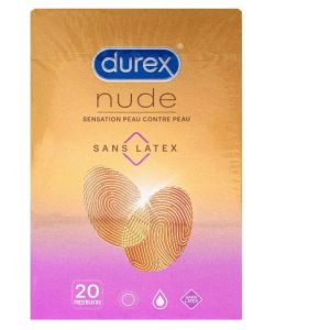 Durex - Nude préservatif nude sans Latex 20 Préservatifs