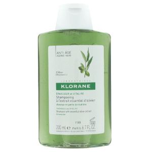 Klorane - Shampooing à l'extrait essentiel d'olivier épaisseur et vitalité- 200ml