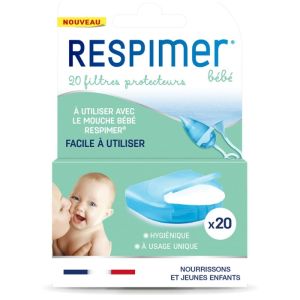 Respimer - Nourrissons et jeunes enfants - 20 filtres protecteurs