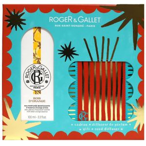 Roger & Gallet – Coffret Grand Bazar de Noël Bois d’Orange, parfum & diffuseur