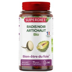 Superdiet - Radis noir artichaut bio - 90 gélules