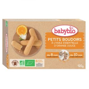 Babybio - Petits boudoirs à l'huile essentielle d'orange douce - 120 g