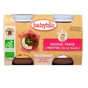 Babybio - Pomme Banane Fraise - 2X130G