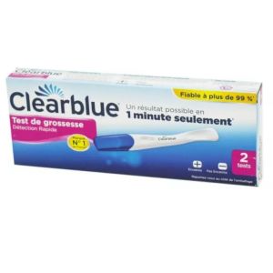 Clearblue - Test de grossesse détection rapide - 2 tests