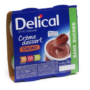 Delical - crème dessert sans sucres Cacao