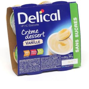 Delical - crème dessert sans sucres Vanille