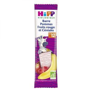 HiPP - Barre pommes fruits rouges et céréales - 25 g - dès 12 mois