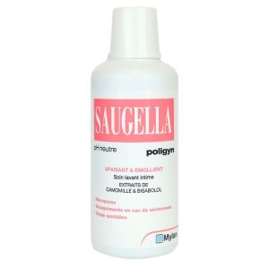 Saugella - Poligyn soin lavant intime apaisant & émollient - 500ml