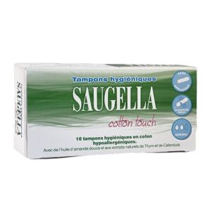 Saugella - Tampons hygiéniques hypoallergéniques Normal - 16 tampons