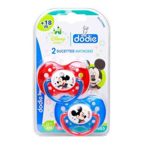 Dodie - Sucettes anatomiques mickey - lot de 2