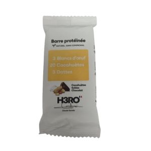 H3RO - Barre proteinée cacahuètes salées, chocolat - 52g